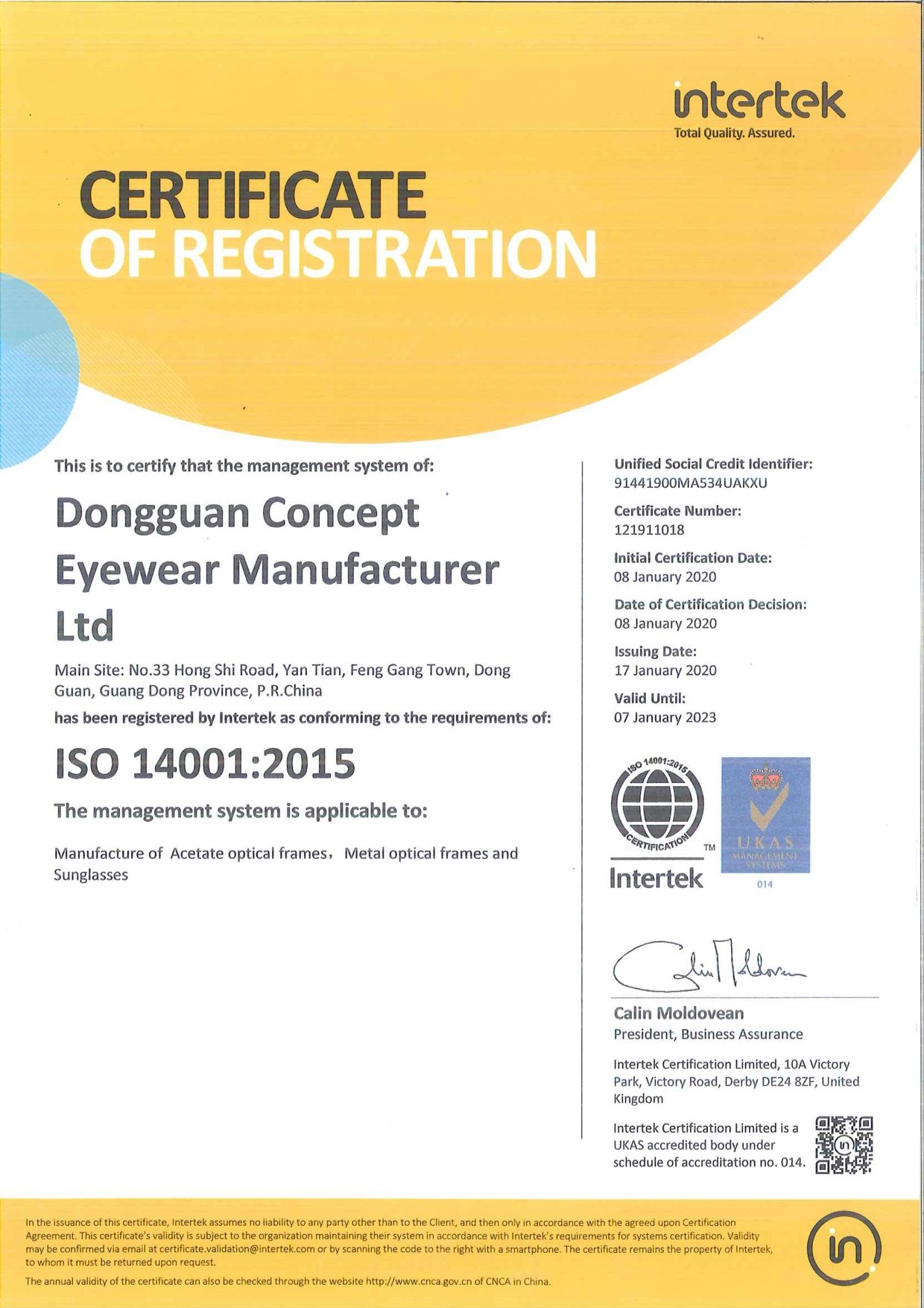ISO 14001:2015 !!
