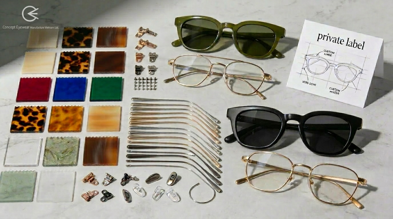 How Eyewear OEM Customization in Vietnam Works for Private Label Brands in 2025-2026