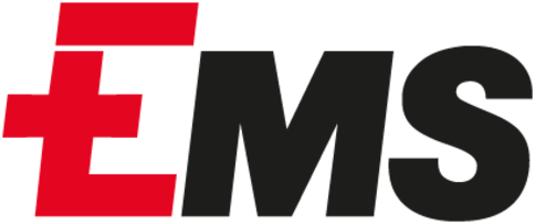 EMS-Grivory logo — high-performance Swiss polyamide and Grilamid material supplier for eyewear manufacturing