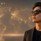 Man wearing AI glasses by Concept Eyewear manufacturer in China and Vietnam
