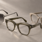 Three statement brow eyewear frames in acetate, metal and injection materials for 2026 OEM/ODM collections.